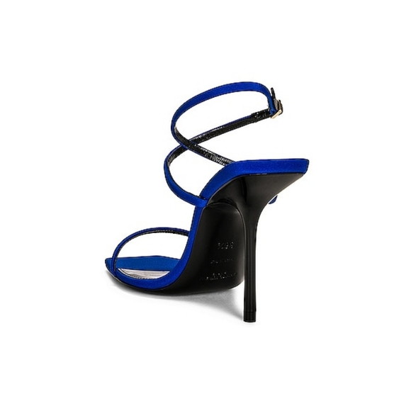 SAINT LAURENT Baliqua Sandals Blue Size 36.5 - Picture 7 of 14
